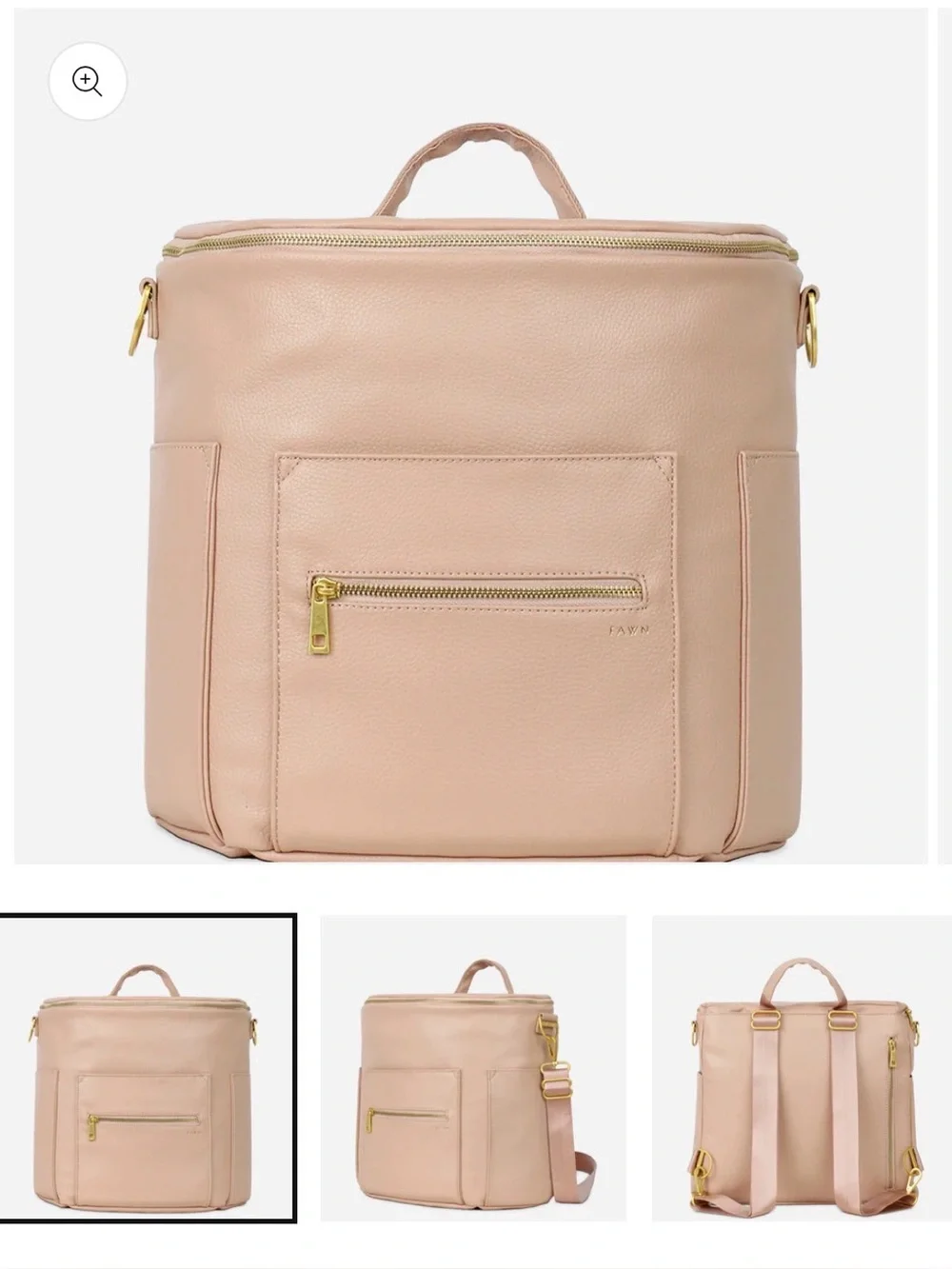 Fawn Design Original Diaper Bag in Warm Blush